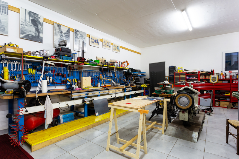 image of a garage that has all the car tools inside